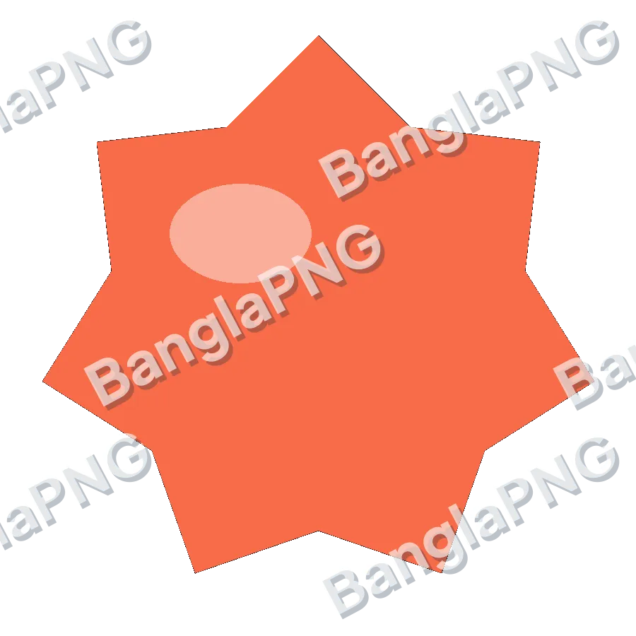 Coral Blob Shape transparent PNG