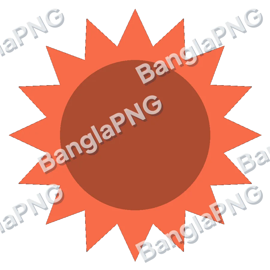 Coral Sun transparent PNG