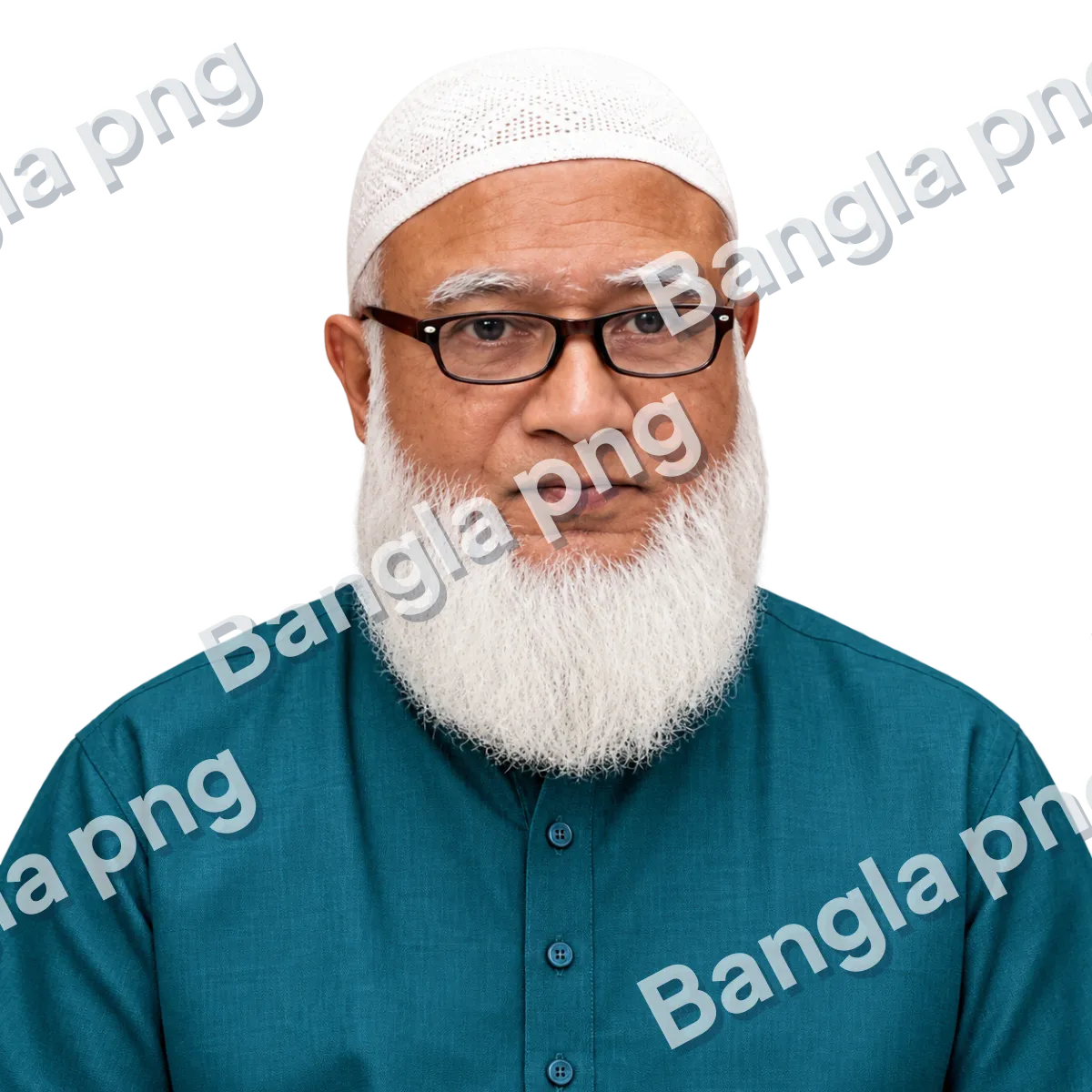 Portrait of Dr. Shafiqur Rahman, Bangladeshi politician, physician, Jamaat-e-Islami Ameer, and Leader of the Opposition, wearing glasses and a white prayer cap.