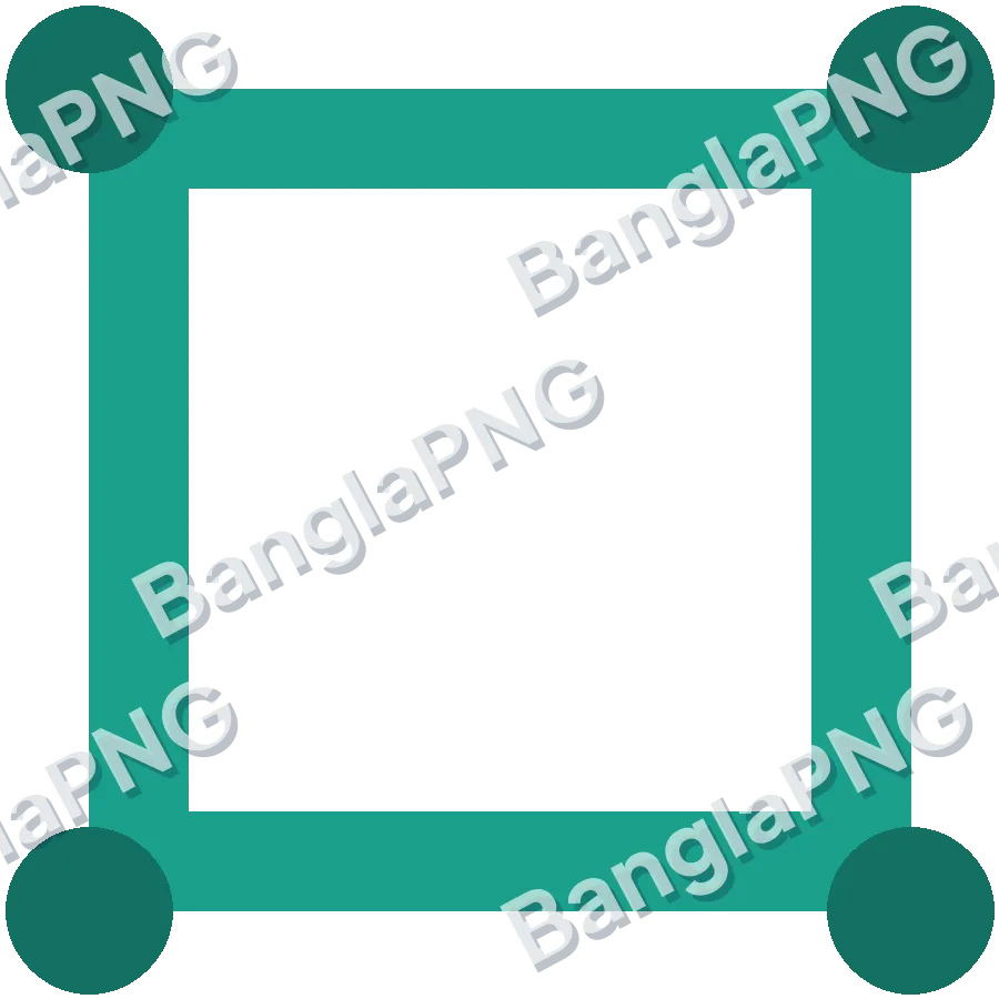 Teal Frame transparent PNG