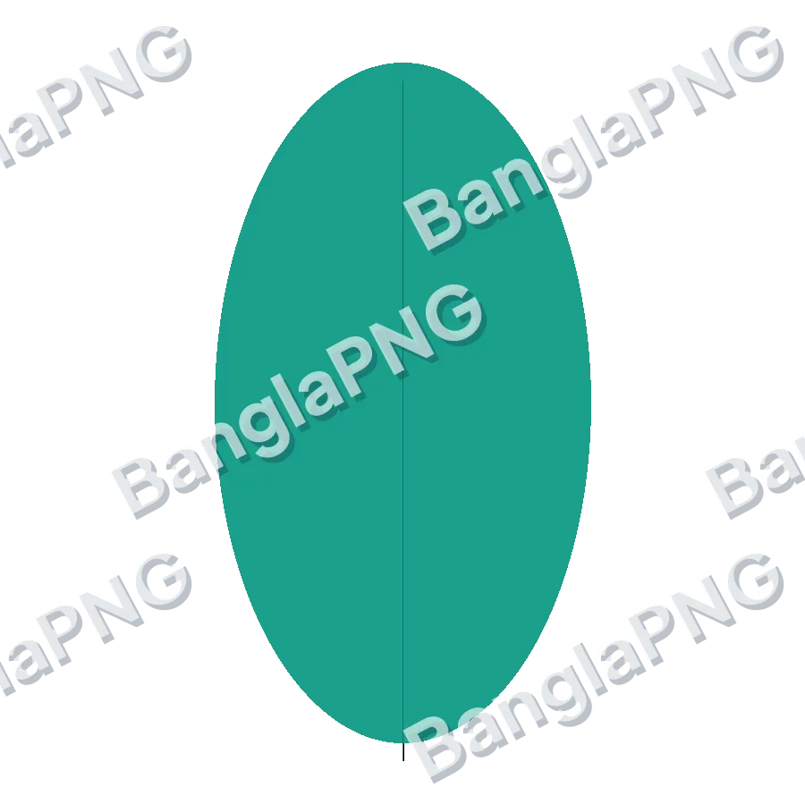 Teal Leaf transparent PNG