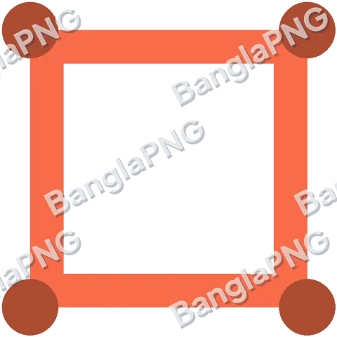 Coral Frame transparent PNG