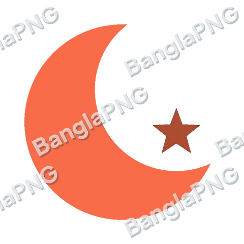 Coral Moon transparent PNG