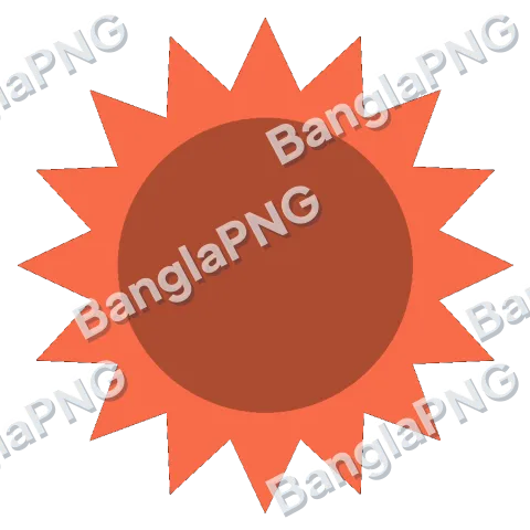 Coral Sun transparent PNG