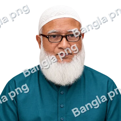 Portrait of Dr. Shafiqur Rahman, Bangladeshi politician, physician, Jamaat-e-Islami Ameer, and Leader of the Opposition, wearing glasses and a white prayer cap.