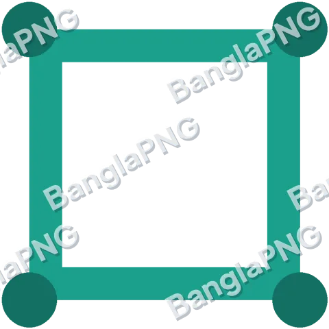 Teal Frame transparent PNG